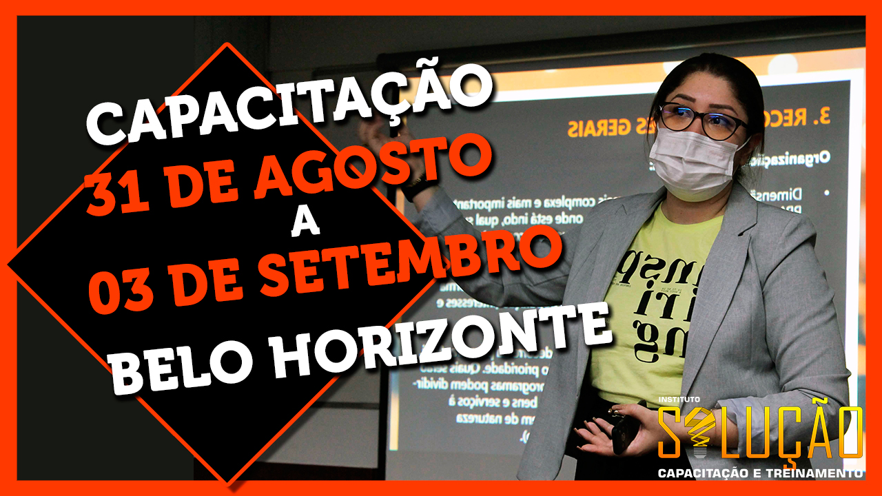 Capacitação dos dias 31 de agosta a 03 de setembro